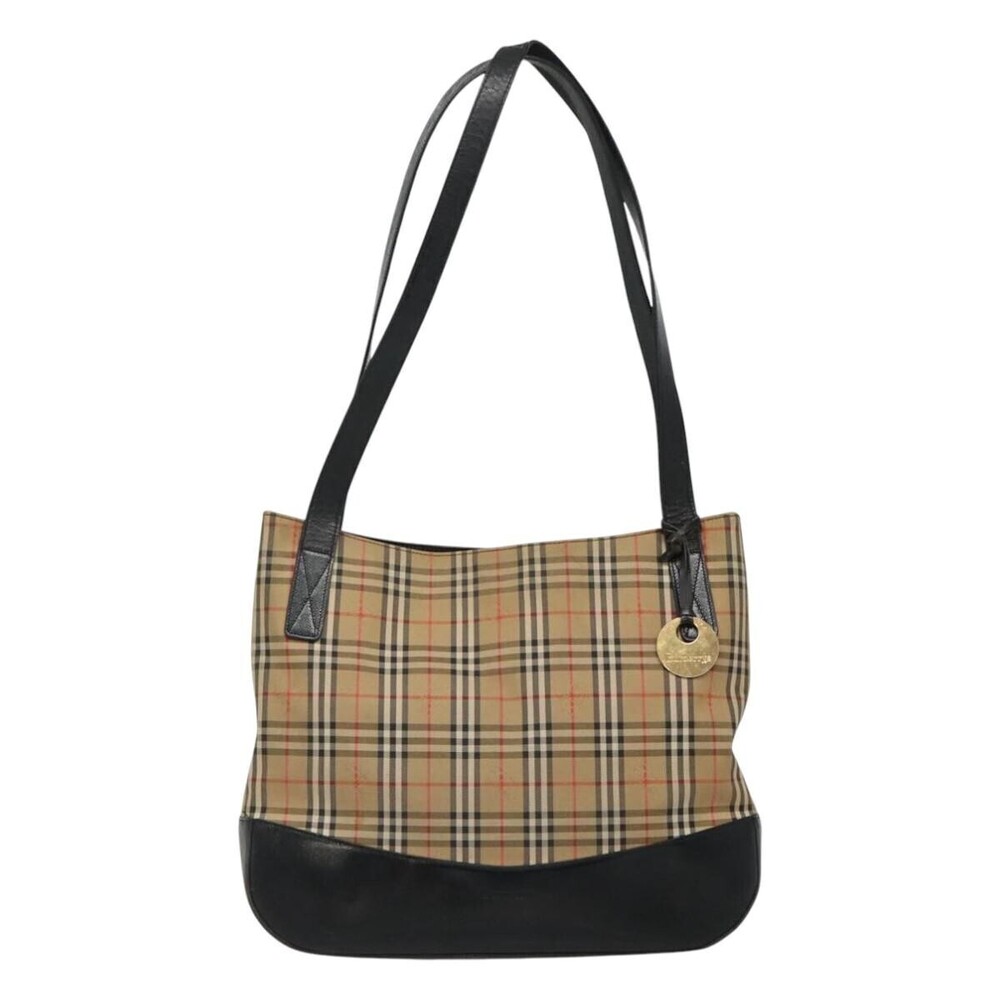 Burberry Nova Check Tote Canvas and Leather